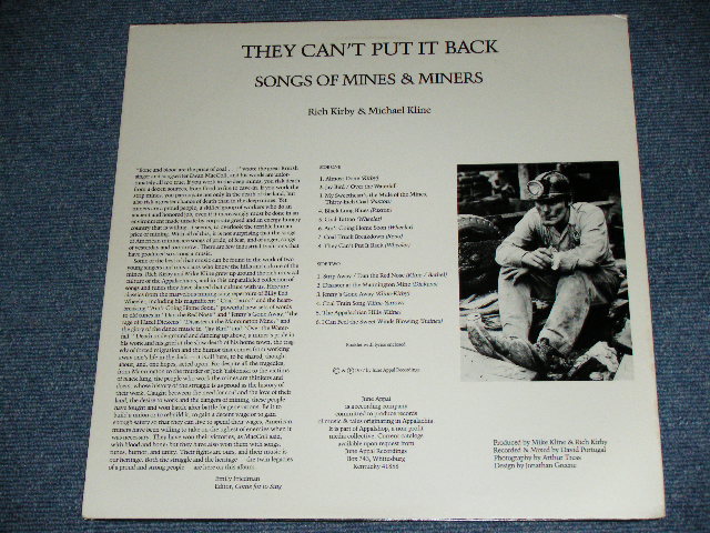 画像: RICH KIRBY &  MICHAEL KLINE( AMERICAN FOLK SINGER )  - THEY CAN'T PUT IT BLACK  / 1977 US ORIGINAL Used LP 