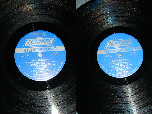 画像: ROLLING STONES - ENGLAND'S NEWEST HIT MAKERS  ( Matrix Number : ZAL 6291 2  / ZAL 6292 2 Hand Writing Style Logo: VG++/Ex+++ ) / Late 1970's US Blue With "BOXED LONDON" LABEL STEREO  Used  LP 