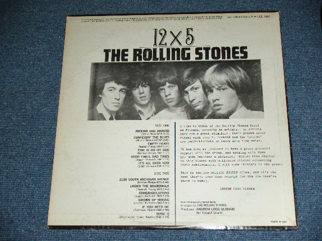 画像: THE ROLLING STONES - 12 x 5 ( Boxed  LONDON on TOP RED Label  : Matrix Number : A) 1A/B) 1A : Ex-/Ex- ) / 1965 US ORIGINAL 2nd Press RED Label MONO Used LP  