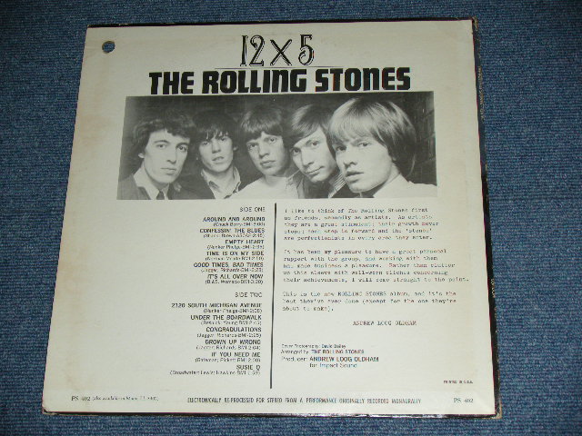 画像: THE ROLLING STONES - 12 x 5 ( Boxed  LONDON on TOP DARK BLUE Label  : Matrix Number : A) 8 BEST /  B) 8 BEST  : Ex++,Ex+/Ex+++ ) / Early 1970's  US ORIGINAL 2nd Press Jacket 3rd Press Label STEREO Used LP  