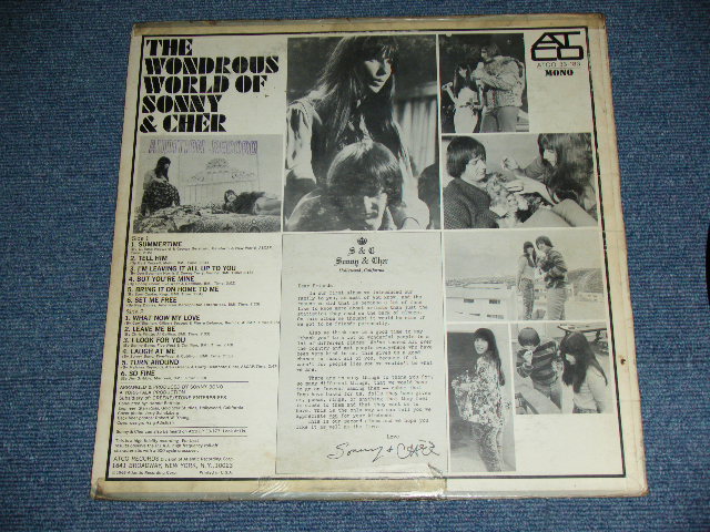画像: SONNY & CHER -  THE WONDROUS WORLD OF SONNY & CHER  ( VG+++/Ex+)  / 1966 US ORIGINAL White Label PROMO  MONO Used  LP
