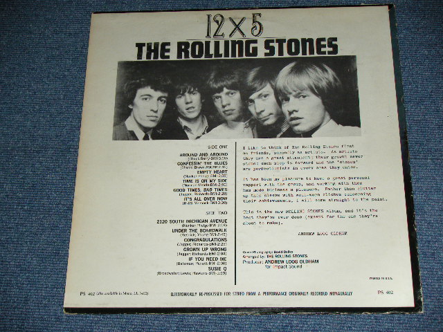 画像: THE ROLLING STONES - 12 x 5 ( Boxed  LONDON on TOP DARK BLUE Label  : Matrix Number : A) 1CS △7164 /  B) 1CS △6555-X ( REMIX ) : Ex-/Ex- ) / 1965 US ORIGINAL 2nd Press STEREO Used LP  