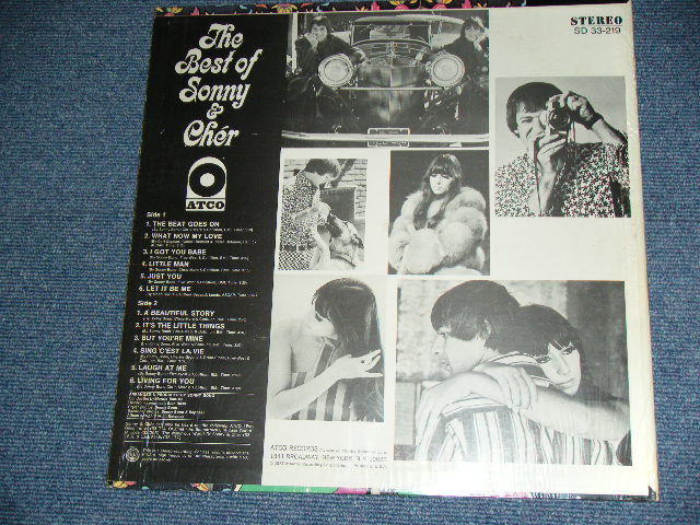 画像: SONNY & CHER - THE BEST OF (Ex+++/MINT-) / 1968 Version US AMERICA 2nd Press "YELLOW with 1841 BROADWAY Label" STEREO Used LP 