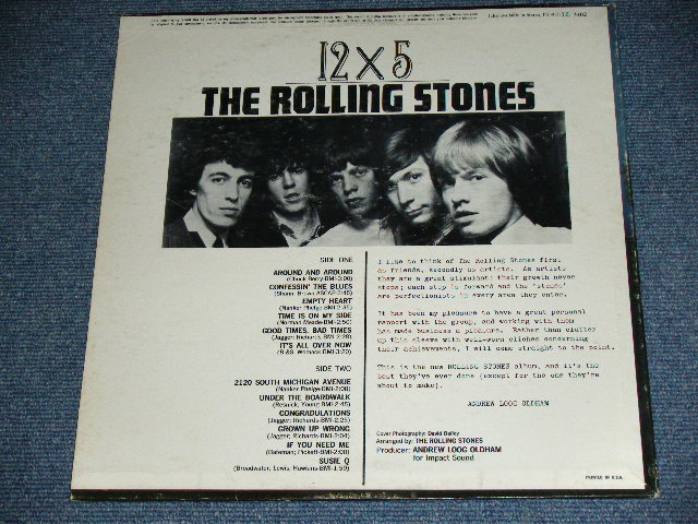 画像: THE ROLLING STONES - 12 x 5 ( Boxed  LONDON on TOP RED Label  : Matrix Number : A) 1A/B) 1A : Ex+,Ex++/Ex+++ ) / 1965 US ORIGINAL 2nd Press RED Label MONO Used LP  