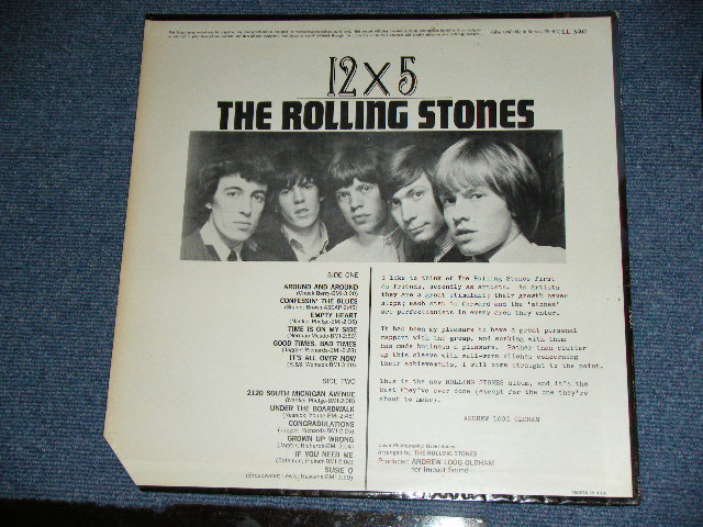 画像: THE ROLLING STONES - 12 x 5 ( Unboxed  LONDON on TOP Label  : Matrix Number : A) 1A/B) 1A : Ex++/MINT- ) / 1964 US ORIGINAL MAROON Label  MONO Used LP  