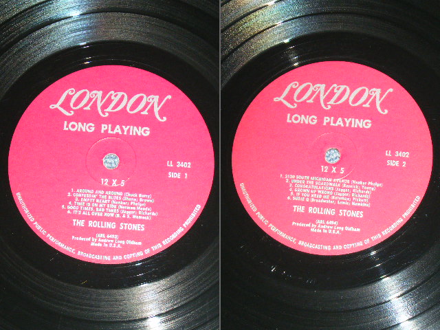 画像: THE ROLLING STONES - 12 x 5 ( Unboxed  LONDON on TOP Label  : Matrix Number : A) 1A/B) 1A : Ex++/MINT- ) / 1964 US ORIGINAL MAROON Label  MONO Used LP  