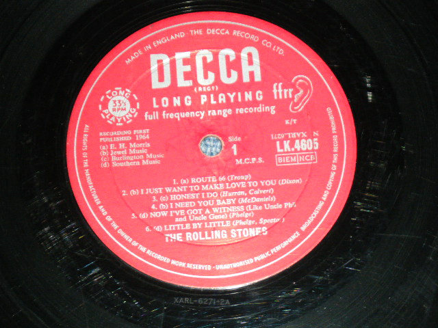 画像: ROLLING STONES - THE ROLLING STONES (   Matrix Number 2A/3A  Unboxed DECCA Label :  VG+++/Ex+)   / 1964 UK ORIGINAL Mono Used LP 