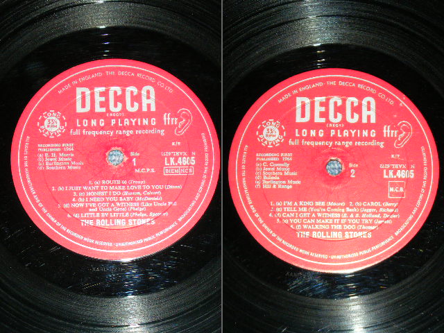 画像: ROLLING STONES - THE ROLLING STONES (  Matrix Number 2A/4A  Unboxed DECCA Label :  Ex+,Ex-/Ex++ )   / 1964 UK ORIGINAL Mono Used LP 