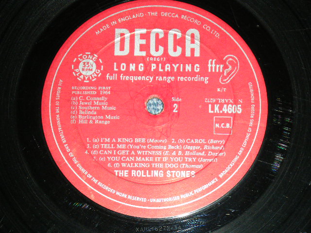 画像: ROLLING STONES - THE ROLLING STONES (   Matrix Number 2A/3A  Unboxed DECCA Label :  VG+++/Ex+)   / 1964 UK ORIGINAL Mono Used LP 