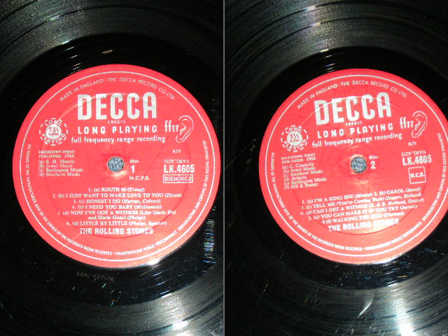 画像: ROLLING STONES - THE ROLLING STONES ( Matrix Number 1A/4A  Unboxed DECCA Label : Ex,G-/Ex+)   / 1964 UK ORIGINAL Mono Used LP 