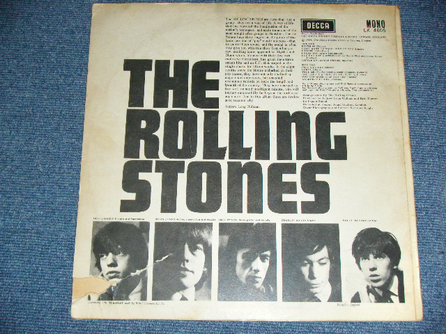 画像: ROLLING STONES - THE ROLLING STONES (  Matrix Number 2A/4A  Unboxed DECCA Label :  Ex,G+/Ex+ )   / 1964 UK ORIGINAL Mono Used LP 