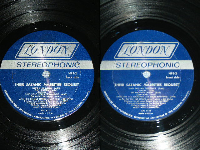 画像:  THE ROLLING STONES - THEIR SATANIC MAJESTIES REQUEST ( Matrix Number : 1W / 1V : With "Bell Sound" : Ex/Ex+++ ) / 1967 US ORIGINAL STEREO Used LP 