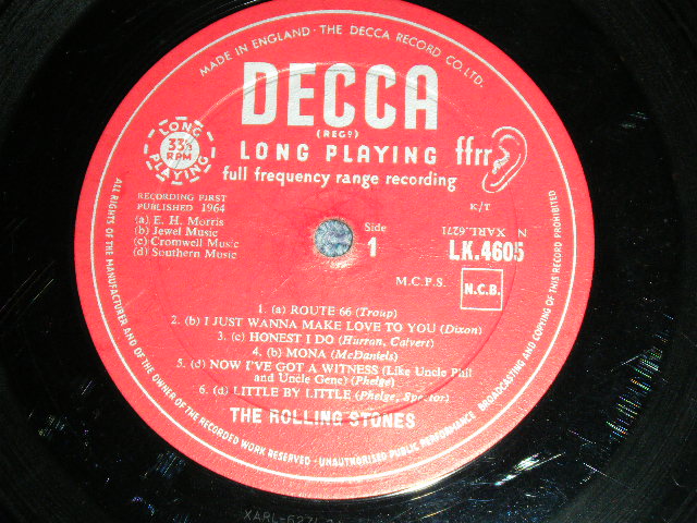 画像: ROLLING STONES - THE ROLLING STONES (  Matrix Number 2A/4A  Unboxed DECCA Label :  POOR/Ex+,+ B-1: Poor )   / 1964 UK ORIGINAL Mono Used LP 