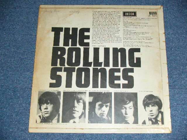 画像: ROLLING STONES - THE ROLLING STONES (  Matrix Number 2A/4A  Unboxed DECCA Label :  Ex-,Ex/Ex+++ )   / 1964 UK ORIGINAL Mono Used LP 