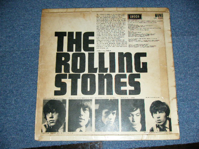 画像: ROLLING STONES - THE ROLLING STONES ( "MONA" Credit At Back Cover / Matrix Number 2A/4A  Unboxed DECCA Label :  G+,VG+++/Ex++ )   / 1964 UK ORIGINAL Mono Used LP 