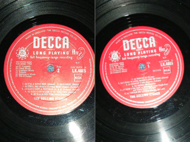 画像: ROLLING STONES - THE ROLLING STONES ( "MONA" Credit At Back Cover / Matrix Number 2A/3A  Unboxed DECCA Label :  G+,Ex-/Ex+++)   / 1964 UK ORIGINAL Mono Used LP 