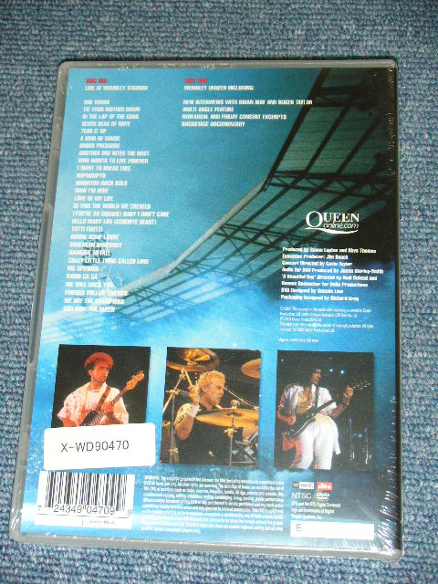 画像: QUEEN - LIVE AT WEMBLEY STADIUM  / 1990's EU NTSC System  Brand New SEALED 2-DVD 