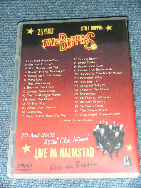 画像: THE BOPPERS - LIVE IN HALMSTAD AT THE "CLUB INTIMAN" 25 YEARS STILL BOPPIN' / FUN CLUB B ONLY Brand New  DVD-R 