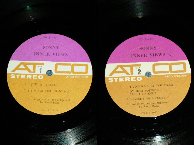画像: SONNY  -  INNER VIEWS ( Ex+++/Ex++ )  / 1967 US ORIGINAL MONO Used  LP