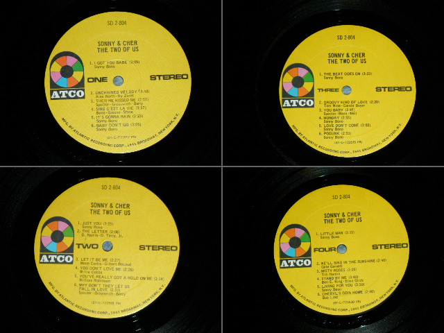 画像: SONNY & CHER -  THE TWO OF US ( LOOK AT US + IN CASE YOU'RE IN LOVE  : Ex+++/Ex+++ )  / 1972 US ORIGINAL STEREO Used  2 LP's 