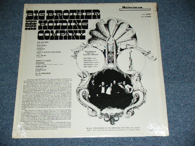 画像: BIG BROTHER & THE HOLDING COMPANY ( JANIS JOPLIN ) - BIG BROTHER & THE HOLDING COMPANY / 1967 US AMERICA ORIGINAL STEREO Used LP  With OUTER SHRINK WRAP 