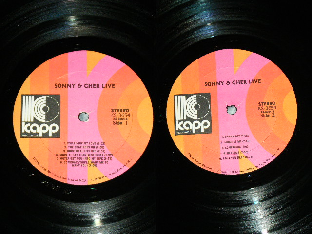 画像: SONNY & CHER -  LIVE (  VG+++/Ex+++ )  / 1971 US ORIGINAL 1st Press STEREO Used  LP