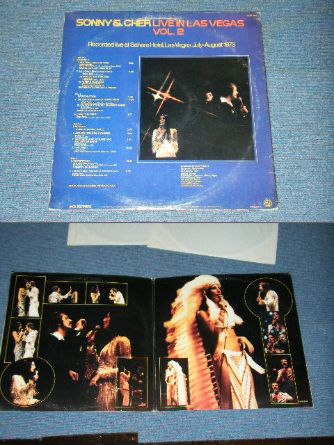 画像: SONNY & CHER -  LIVE IN LAS VEGAS VOL.2 (  Ex+/Ex+++ )  / 1973 US ORIGINAL STEREO Used  2 LP's 