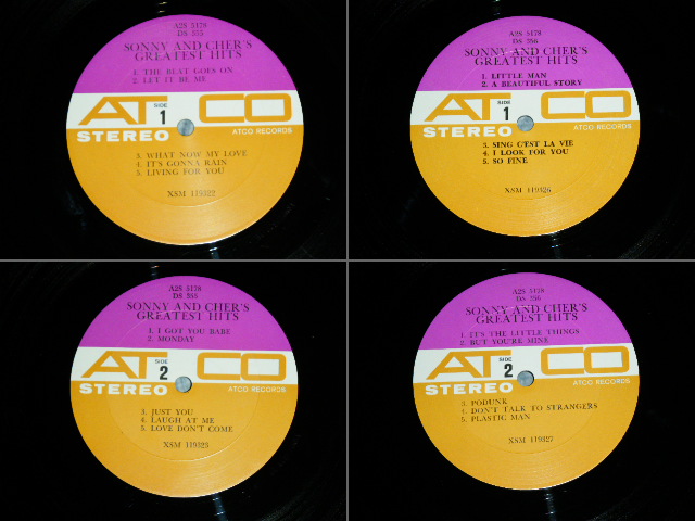 画像: SONNY & CHER -  GREATEST HITS  ( Ex+++/Ex+++ )  / 1967 US ORIGINAL STEREO Used  2 LP's 