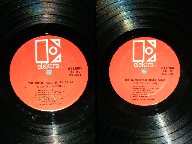 画像: BUTTERFIELD BLUES BAND - KEEP ON MOVING ( Matrix # A) MON △13842 (1) / B)  MON △13842-X (1) : Ex+,Ex/Ex++ : RED Label With "E" LARG STYLIZED ) /1969 US ORIGINAL Used LP