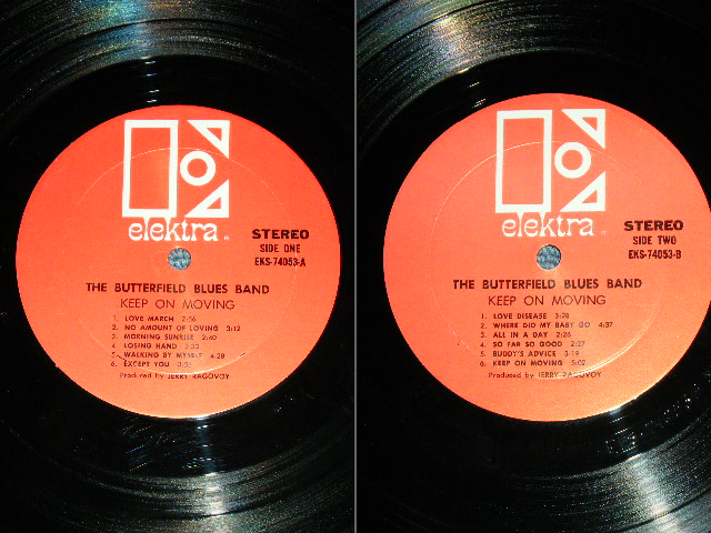 画像: BUTTERFIELD BLUES BAND - KEEP ON MOVING ( Promo Sticker : Matrix # A) MON △13842 (1) / B)  MON △13842-X (1) : Ex+/MINT- : RED Label With "E" LARG STYLIZED ) /1969 US ORIGINAL PROMO  Used LP