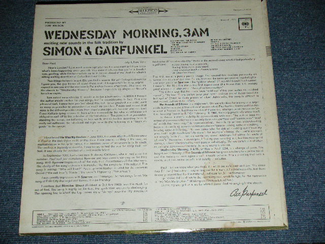画像: SIMON & GARFUNKEL - WEDNESDAY MORNING,3AM ( Matrix Number : A) XSM 77922-1E/XSM 77923-1G : Ex+/MINT- ) / 1965 US ORIGINAL "360 SOUND Label"  STEREO Used LP