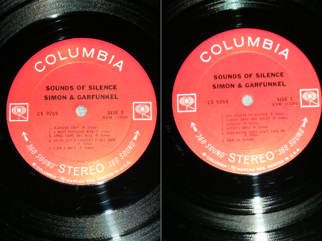 画像: SIMON & GARFUNKEL - SOUNDS OF SILENCE ( Matrix Number : A) XSM 112380-1AA/XSM 112381-1AB : Ex+++/MINT- ) / 1968 US 2nd Press Back Jacket With "360 SOUND Label"  STEREO Used LP