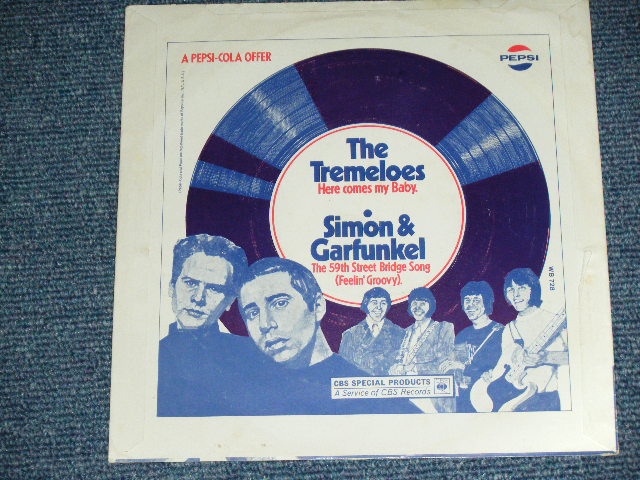 画像: A) SIMON & GARFUNKEL - THE 59TH STREET BRIDGE SONG : B) THE TREMELOSE - HERE COMES MY BABY ( A PEPSI COLA Offer : PROMO Coupling ) / 1966 UK ORIGINAL Used 7" inch SINGLE With PICTURE SLEEVE 