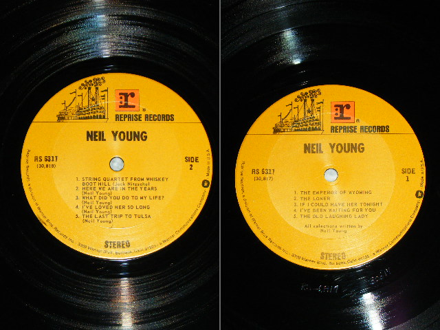 画像: NEIL YOUNG - NEIL YOUNG ( NAME on COVER : "RE-1" NON-Credit at Trail-Off wax ) / 1970 US 2nd Jacket 3rd Press Label Used LP 
