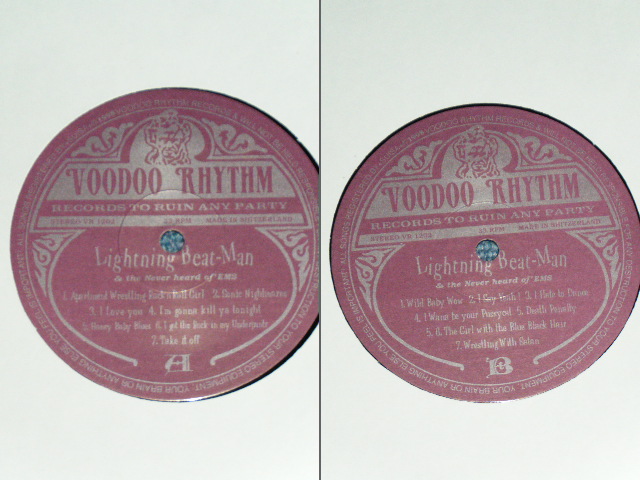 画像: LIGHTNING BEAT-MAN & THE NEVER HEARD OF 'EMS - LIGHTNING BEAT-MAN & THE NEVER HEARD OF 'EMS /  1998 SWITERLAND  ORIGINAL BRAND NEW LP 