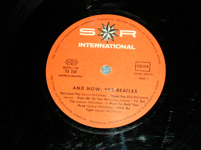 画像: THE BEATLES - AND NOW ( VG+++/Ex / 1960's  WEST-GERMAN ORIGINAL Used LP 