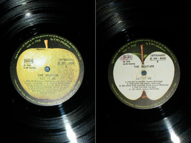 画像: THE BEATLES - LET IT BE ( Ex++/MINT-) / 1970 ITALY ORIGINAL Used LP 