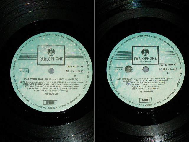 画像: THE BEATLES -  HELP!  ( Ex++/MINT-) / 1970's  ITALY REISSUE  Used LP 