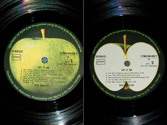 画像: THE BEATLES - LET IT BE ( Ex++/Ex++) / 1970 WEST-GERMAN ORIGINAL Used LP 