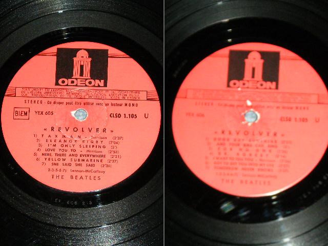 画像: THE BEATLES - REVOLVER ( VG+++/Ex++ )  / 1966 FRANCE ORIGINAL EXPORT RED Label STEREO Used LP 