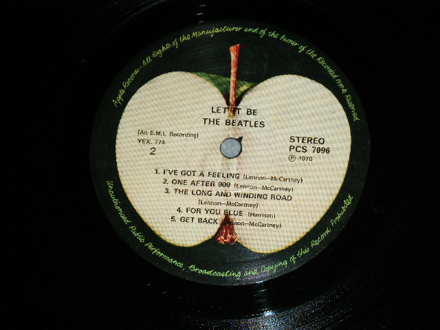 画像: THE BEATLES - LET IT BE ( 3U/3U :  Ex++/Ex++) / 1970? SINGLAPORE : HONG KONG : MALAYSIA ORIGINAL? Used LP 