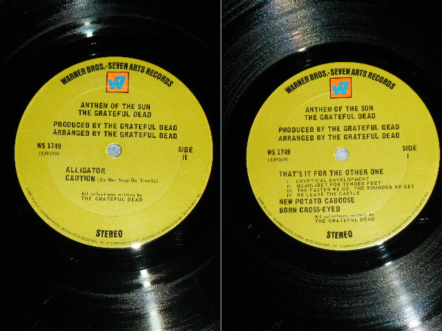 画像: GRATEFUL DEAD - ANTHEM OF THE SUN  / 1968 US ORIGINAL 1st Press "W7" on TOP With GREEN Label  Used LP 