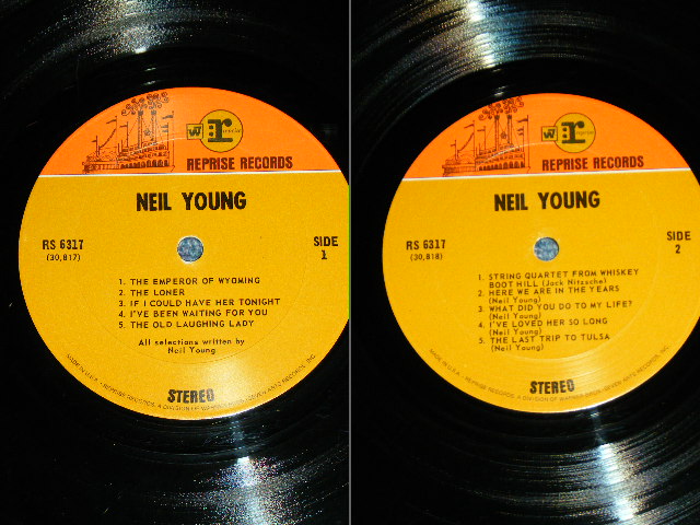 画像: NEIL YOUNG - NEIL YOUNG ( NO NAME COVER : "RE-1" Credit at Trail-Off  on BOTH SIDEwax ) / 1969 US 1st Press Jacket Used LP 