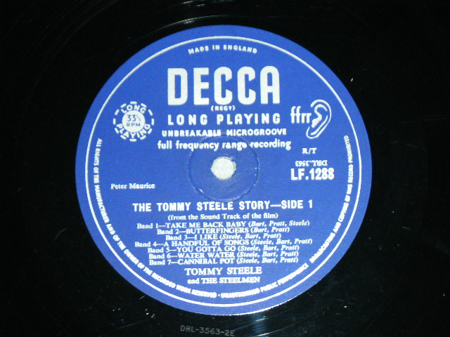 画像: TOMMY STEELE - THE TOMMY STEELE STORY / 1957 UK ORIGINAL Used 10"LP