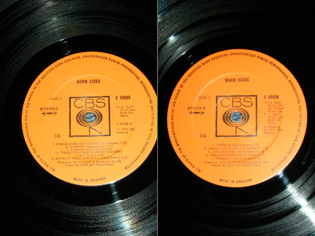 画像: DAVID ESSEX - DAVID ESSEX / 1974 UK ORIGINAL Used LP 