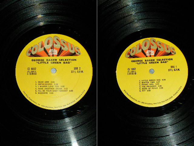 画像: GEORGE BAKER SELECTION  -  LITTLE GREEN BAG / 1970 US ORIGINAL Used LP 