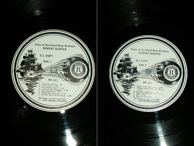 画像: ROBERT HUNTER of GRATEFUL DEAD - TALES OF THE GREAT RUM RUNNER  / 1974 US ORIGINAL White Label PROMO Used LP 