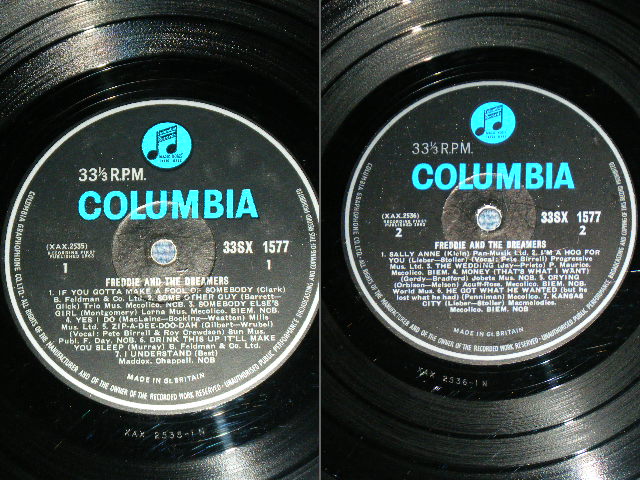 画像: FREDDIE AND THE DREAMERS - FREDDIE AND THE DREAMERS (1st DEBUT ALBUM : VG+++/Ex+++ ) / 1963 UK ORIGINAL BLUE COLUMBIA Label MONO Used LP  UK 