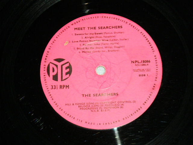 画像: THE SEARCHERS - MEET THE SEARCHERS ( Ex-/Ex++ ) / 1963 UK ORIGINAL MONO Used LP 
