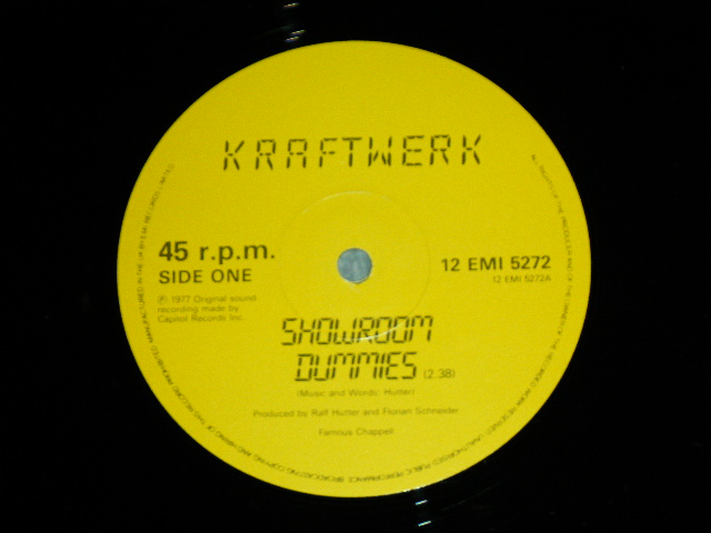 画像: KRAFTWERK - SHOWROOM DUMMIES / 1982 UK ORIGINAL Used 12" Single 